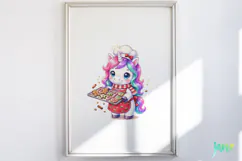 Cute Christmas Unicorn Clipart Product Image 4