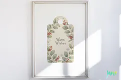 Vintage Winter Tags Clipart Product Image 4