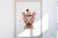 Surprise Birthday Cat PNG Clipart Product Image 4