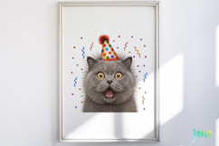 Surprise Birthday Cat PNG Clipart Product Image 4