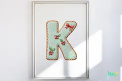 Mint Cookie Letters Clipart Product Image 4