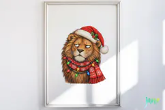 Funny Christmas Animals Clipart Product Image 4