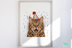 Surprise Birthday Cat PNG Clipart Product Image 4