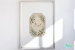 Vintage Winter Tags Clipart Product Image 4
