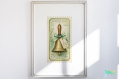 Vintage Back to School Postage Stamp Clipart Product Image 4