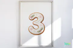 Christmas Cookie Number Clipart Product Image 4