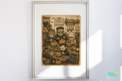 Vintage Halloween Card PNG Clipart Product Image 4