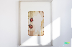 Ladybug Junk Journal Page Clipart Product Image 4