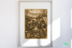 Vintage Halloween Card PNG Clipart Product Image 4