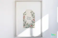 Vintage Winter Tags Clipart Product Image 4