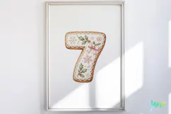 Christmas Cookie Number Clipart Product Image 4