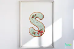 Mint Cookie Letters Clipart Product Image 4