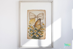 Butterfly Junk Journal Page Clipart Product Image 4