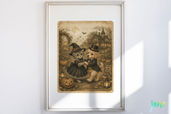 Vintage Halloween Card PNG Clipart Product Image 4