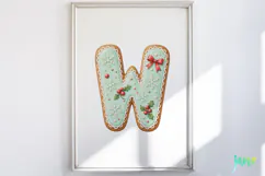 Mint Cookie Letters Clipart Product Image 4