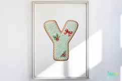 Mint Cookie Letters Clipart Product Image 4