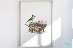 Vintage Winter Bird Clipart Product Image 4