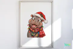 Funny Christmas Animals Clipart Product Image 4