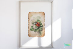 Ladybug Junk Journal Page Clipart Product Image 4