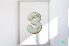 Christmas Cookie Number Clipart Product Image 4