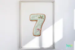 Christmas Cookie Number Clipart Product Image 4
