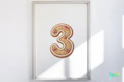 Christmas Cookie Number Clipart Product Image 4