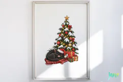 Funny Christmas Cat Clipart Product Image 4