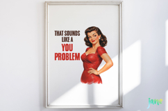 Funny Pin-up Girl Clipart Product Image 4