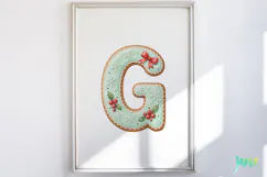 Mint Cookie Letters Clipart Product Image 4