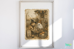Vintage Halloween Card PNG Clipart Product Image 4