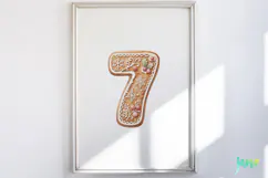 Christmas Cookie Number Clipart Product Image 4