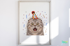 Surprise Birthday Cat PNG Clipart Product Image 4