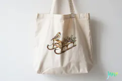 Vintage Winter Bird Clipart Product Image 5