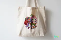 Cute Christmas Unicorn Clipart Product Image 5
