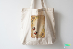 Ladybug Junk Journal Page Clipart Product Image 4