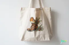 Vintage Winter Bird Clipart Product Image 5