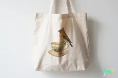 Vintage Winter Bird Clipart Product Image 5