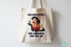 Funny Sarcastic Pin-up Girl Clipart Product Image 5