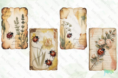 Ladybug Junk Journal Page Clipart Product Image 1