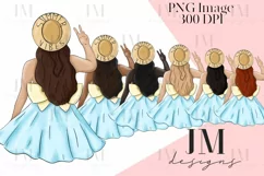 Summer 'summer vibes' Fashion Girl Illustration Product Image 1