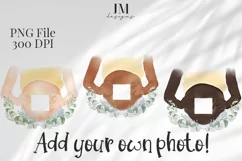 Watercolor Baby Bump Scan Photo PNG Design VARIATIONS Product Image 1