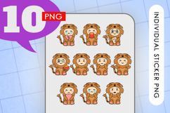 100 Chibi Animal Onesie Stickers | Kawaii PNG Bundle Product Image 2