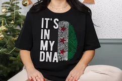 It's in my DNA Syria Flag Fingerprint PNG Sublimation Product Image 2