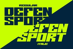 Defen Sport | Modern Futuristic Webfont for Sports &amp; Tech Product Image 5