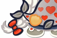Layered gnome girl sailor mandala cut out svg Product Image 7