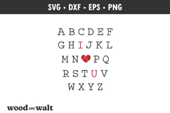 Alphabet I Love You SVG | Valentine's SVG Product Image 2