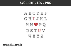 Alphabet I Love You SVG | Valentine's SVG Product Image 2
