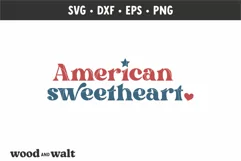 American Sweetheart SVG | Fourth of July PNG Product Image 3