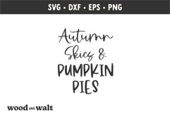 Autumn Skies Pumpkin Pies SVG | Fall Sign SVG Product Image 2