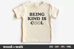Being Kind Is Cool SVG | Retro Kids Shirt SVG Product Image 3